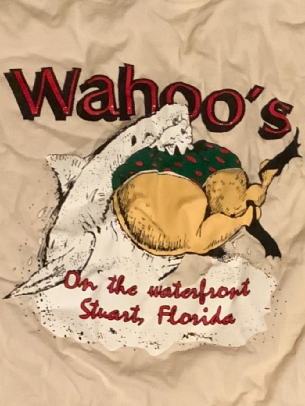 Vintage Funny Wahoo’s Stuart Florida Shirt